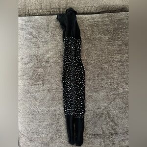 NEVER WORN-Embellished tights in black